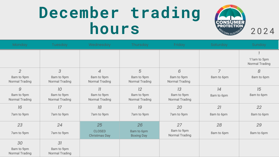 2024 December trading hours