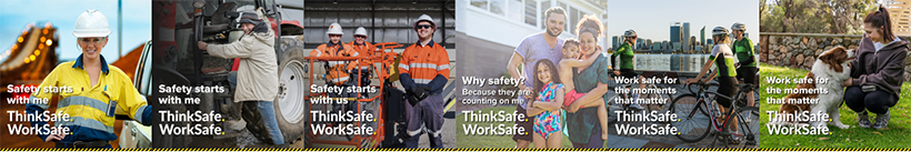 ThinkSafe WorkSafe Phase 2 campaign artwork